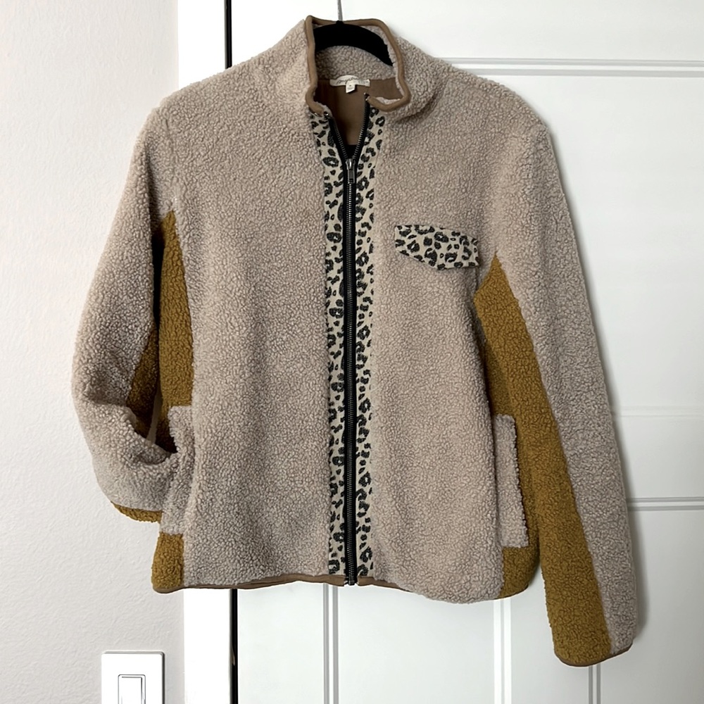 Mystree Teddy Zip Up - Size Medium